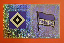 Panini Fußball Mega-Mix 1999 Bundesliga - Wappen Hamburger SV/Hertha ungeklebt