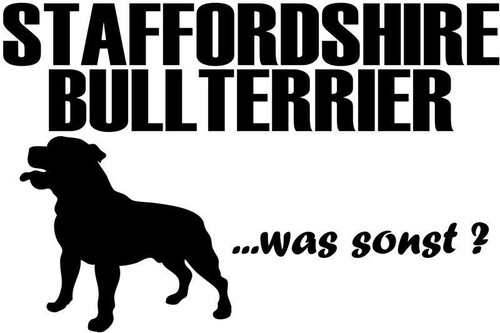 Aufkleber staff bullterrier - aufkleber,