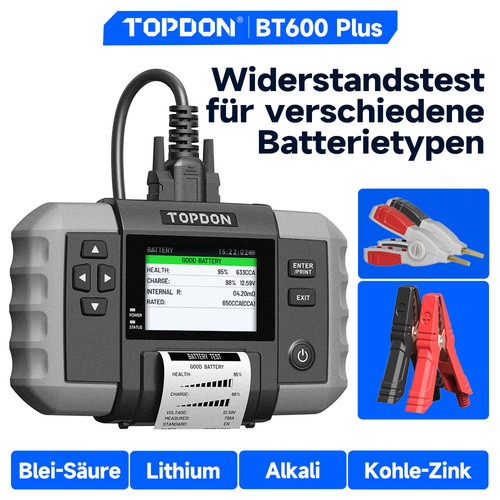 Topdon bt600 plus 12v - plus, 12v/24v
