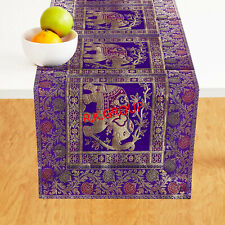 Tischläufer, Gobelin Brokat, 60 Zoll, Seide, Elefant Küche Dekor Tischdecke