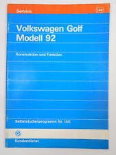 SSP 140 Volkswagen Golf Modell 1992 Golf 3 Motoren 1,4 1,8 2,8l VR6 Getriebe ABS