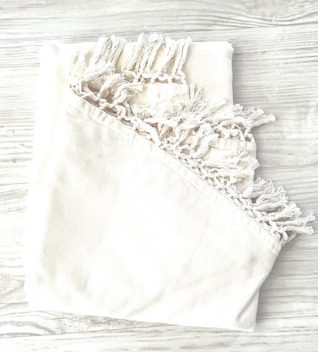 Tischdecke mit fransen beige - tischdecke,