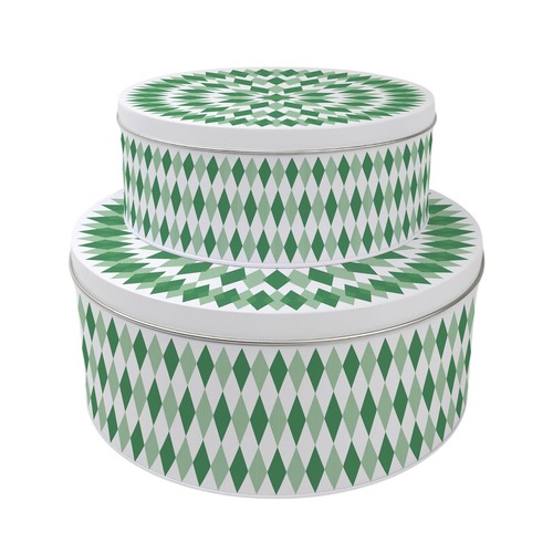 Grün argyle karo - grün, kuchenform
