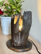 Handgefertigte Tischlampe Aus Treibholz. 