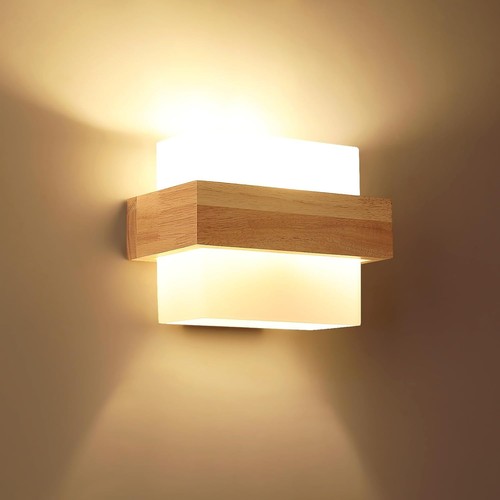 Comely holz wandleuchte - holz, innen