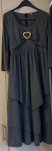 Damen winterkleid anthrazit - winterkleid,,