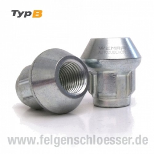 Typ felgenschloss mutter - b,