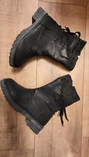 Stiefel Damenstiefel Winterstiefel schwarz Strick Nieten NEU Gr. 39