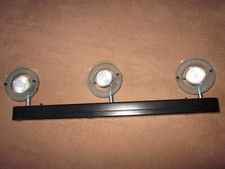 LICHTLEISTE HALOGEN 3x20 Watt 220V 12V 3flammig schwarz inkl. Trafos gt. Zustand