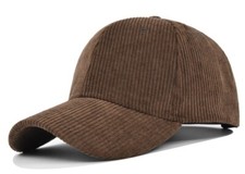 BASECAP WARM CORD BRAUN HIPHOP HUT WINDDICHT STAUBDICHT WARMES CAP COFFEE KAPPE