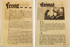 1945 Wehrmacht Flugblatt Front