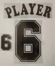 Set Flock Nummer number Trikot