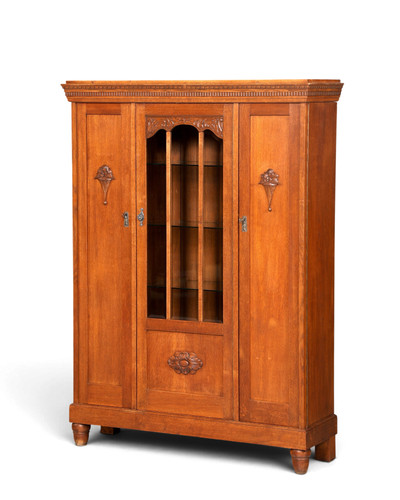 Jugendstil vitrine eiche - jugendstil,