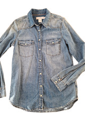 H&M Jeanshemd Jeansbluse Damen