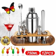 Cocktail set Barkeeper Zubehör 12 Teile Edelstahl Cocktailshaker Set Bar Zubehör