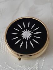 Pillendose, rund, mit 3 Fächern