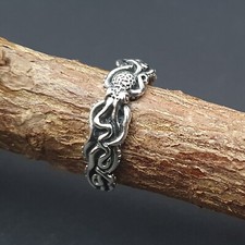 Kraken Silberring Tintenfisch