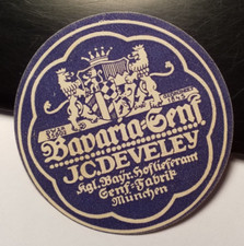 J. C. Develey - Bavaria-Senf - Senf-Fabrik München / Reklamemarke oder Etikett