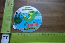Alter Aufkleber Aquarianer Aquarium Aquarianer Filter Pumpe Heizung EHEIM (TTB)