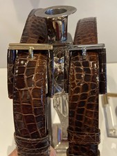 Krokodilleder Gürtel 3,2 cm