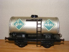 Fleischmann GFN O 0 Nr. 46585 BV Aral Blech Eisenbahn Kesselwagen 1955 -Geländer