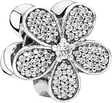 Pandora Damen-Bead Glanzvolles Gänseblümchen 925 Silber Zirkonia weiß - 791480CZ