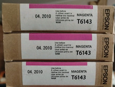 Original Epson T6143 x 3 Magenta 220ml Epson Stylus Pro 4400 4450