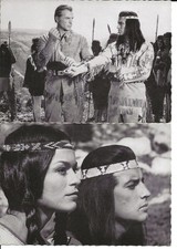 Winnetou - Pierre Brice - Lex Barker  Starpostkarten - Postkarten - Karl May