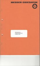 Messer Griesheim Kompakt-Schneidanlage PLASMA STAR Betriebsanleitung