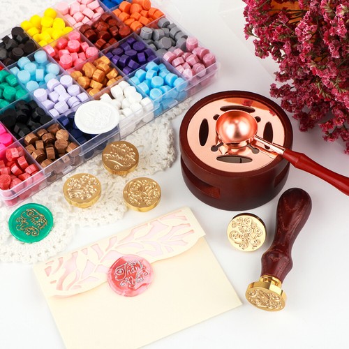 Wachs siegel stempel holzgriff - wachs,