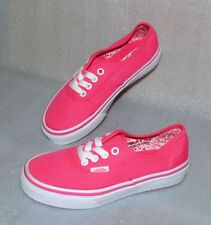 Vans UY Authentic K'S Kinder Schuhe Sneaker EU 31 UK13 Neon Splatter Pink White
