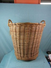 Korb Antik Holzkorb Kamin Arbeitskorb Transportkorb 1930 Flechtkunst Unikat 43c1