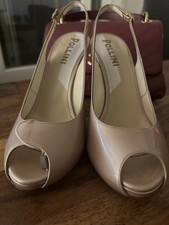 Pollini Slingback-Pumps In Nude-Lackleder Gr 37