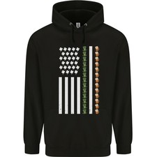 St Patricks Day USA Flagge America Bier Alkohol Kinder Kapuzenpulli