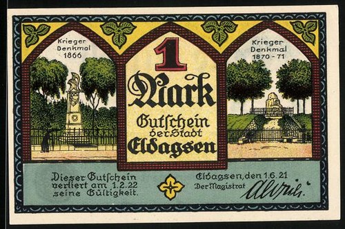 Notgeld eldagsen 1921 1 - eldagsen,,