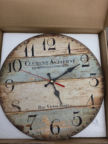 Vintage wanduhr analog rund - vintage,