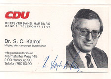Autogramm S.C. Kampf MdHB