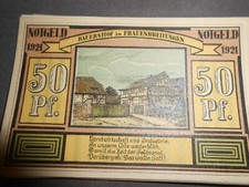 NOTGELD Geldschein 50Pf. Alten
