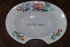 Alte Barber seifen Rasier schale Frisör melanogene Razor Frankreich handbemalt