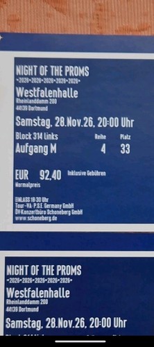 Night the proms tickets - proms, 2