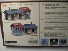 FALLER HO  131287  Lokschuppen mit Haus, ungebaut