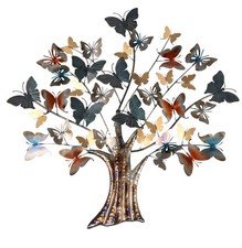 Wanddeko Relief Baum mit