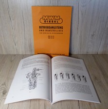 MWM Betriebsanleitung und Ersatzteilliste Dieselmotor KD 12E ;  KD 12Z 