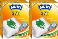 2 Pakete Swirl Staubsaugerbeutel S71 EcoPor Siemens Dynapower / Bosch Ergomaxx