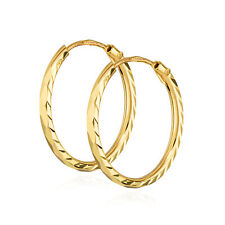 Paar 12mm Creolen 333 Gelbgold