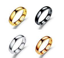 Edelstahl Partnerring  2 / 4 / 6mm Vorsatz Damen Herren silber gold schwarz rose