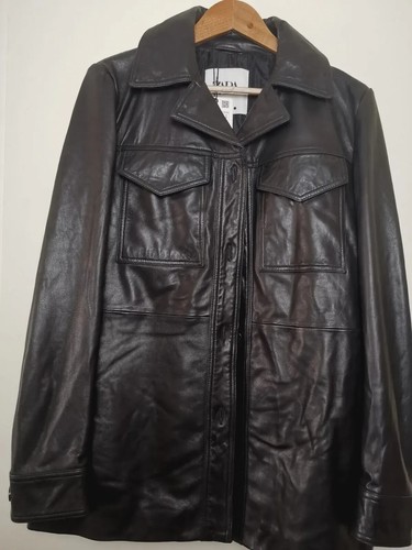 Zara leder jacke l - leder, gr.