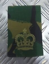 Original British Army Woodland Camo Warrant Officer WO2 Rank Slide Epaulette -NEU