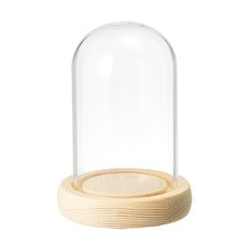 3.9"x2.4" Klar Cloche Glas