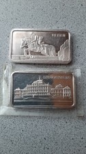 2 St. Silberbarren Sporthilfe und KSK Ludwigsburg je 1 oz